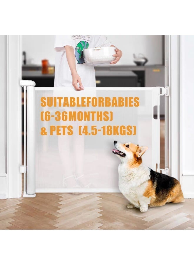 ميشيدا 59 بوصة بوابات أطفال قابلة للسحب للمداخل: بوابة كلاب قابلة للسحب، بوابات شرفة خارجية، بوابة أطفال طويلة داخلية، بوابة حيوانات أليفة قابلة للسحب، بوابة أطفال للسلالم، الشرفات الأمامية - Image 4